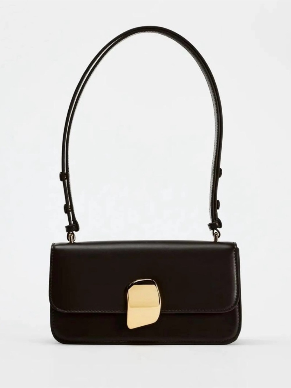 Zara Shoulder Bag with Gold Accent